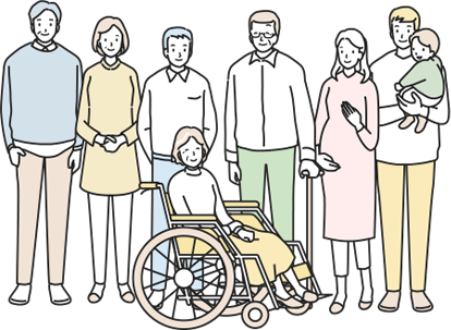 단란한 가족 일러스트